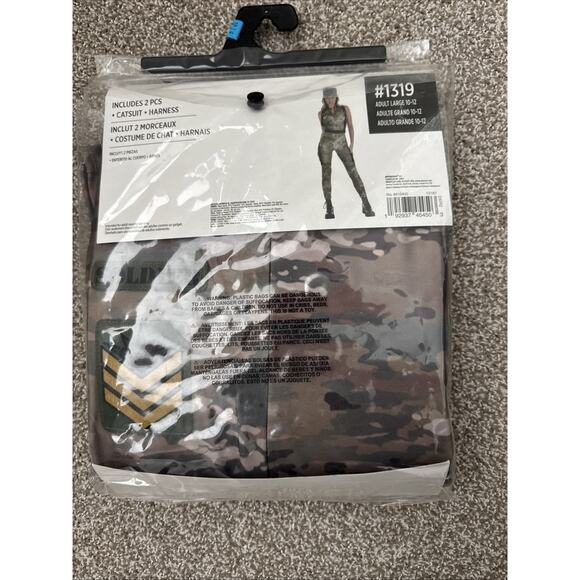 Soldier Womens Camo Costume Size Large 10-12 - Picture 2 of 4